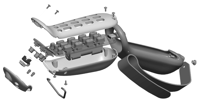 Twiddler Exploded view